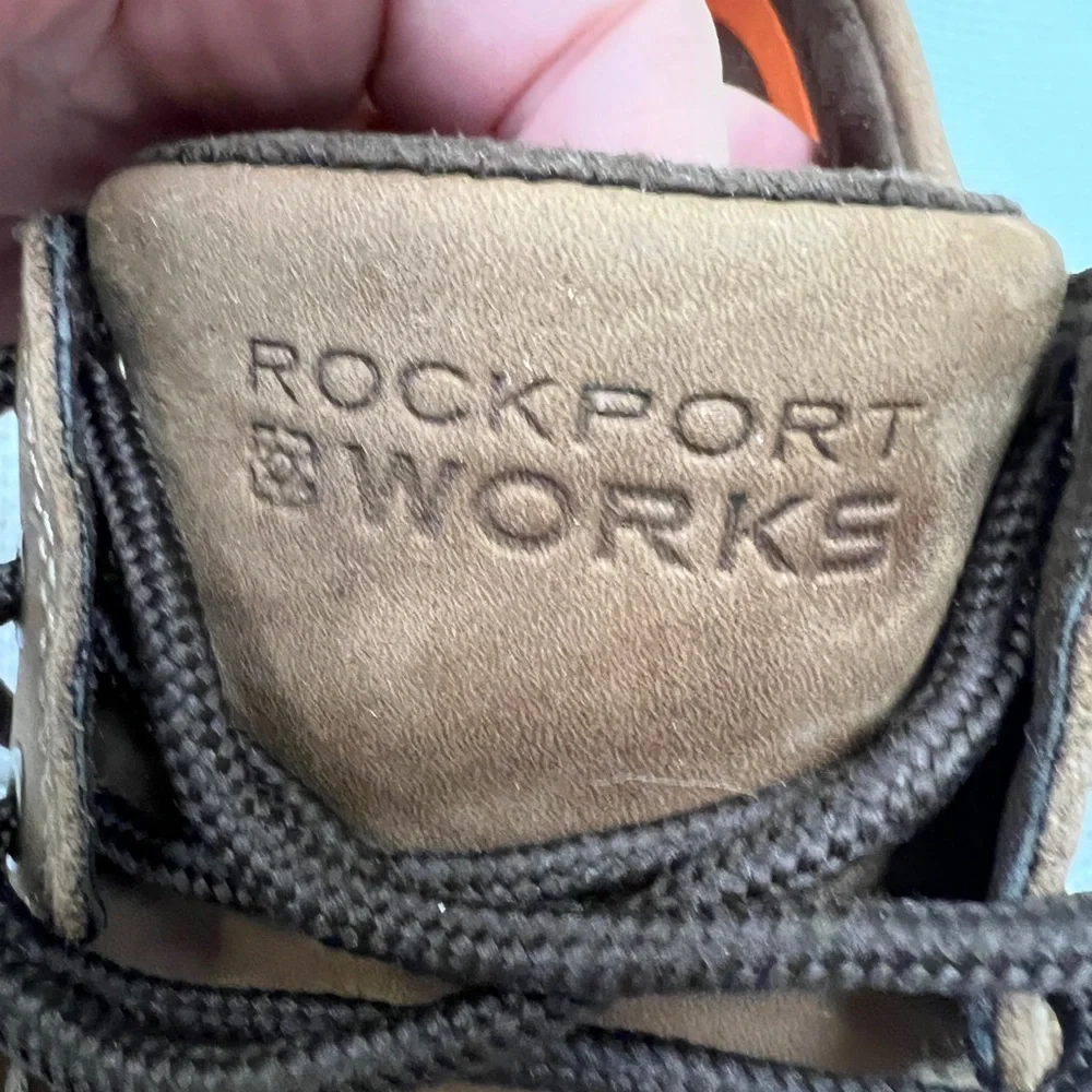 Rockport Works Tan Boat Shoes 8W